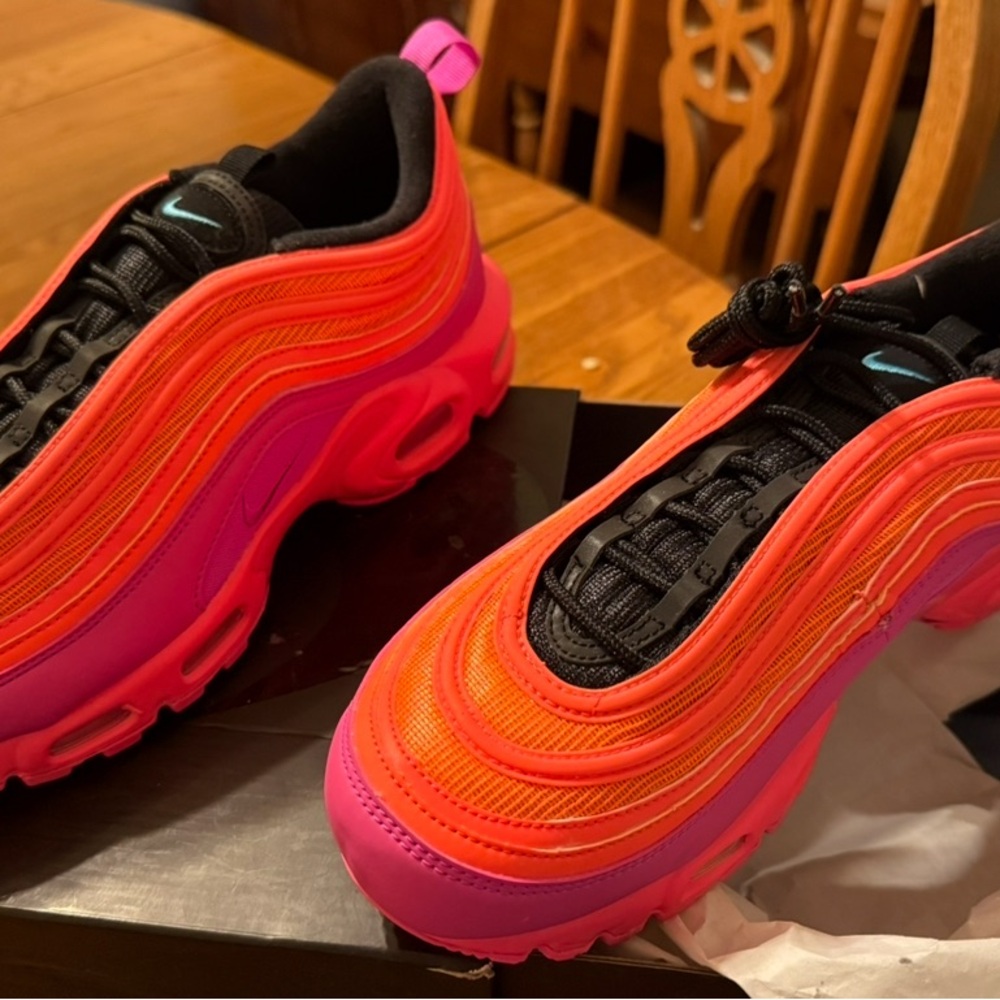 Nike Mens Air Max 97 in Pink and Orange